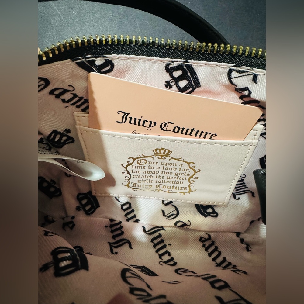 Juicy Couture tale retro Green Quilted mini Shoulder Bag with Gold Charm BNWT - Picture 8 of 9